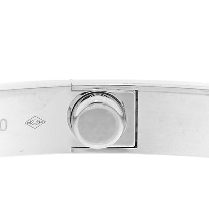 Cartier 18K White Gold 4 Diamond Love Bracelet 19 7 of 9
