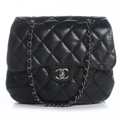Chanel Lambskin Quilted 3 Large Flap Black 1 of 7