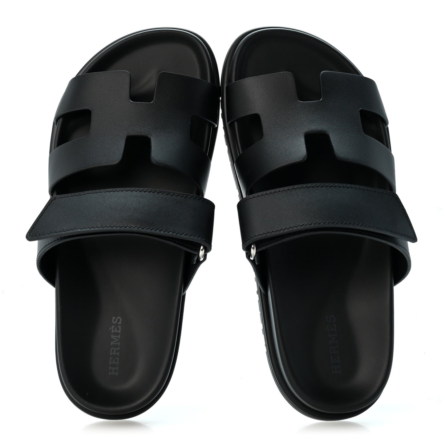 Calfskin Womens Chypre Sandals 36.5 Black