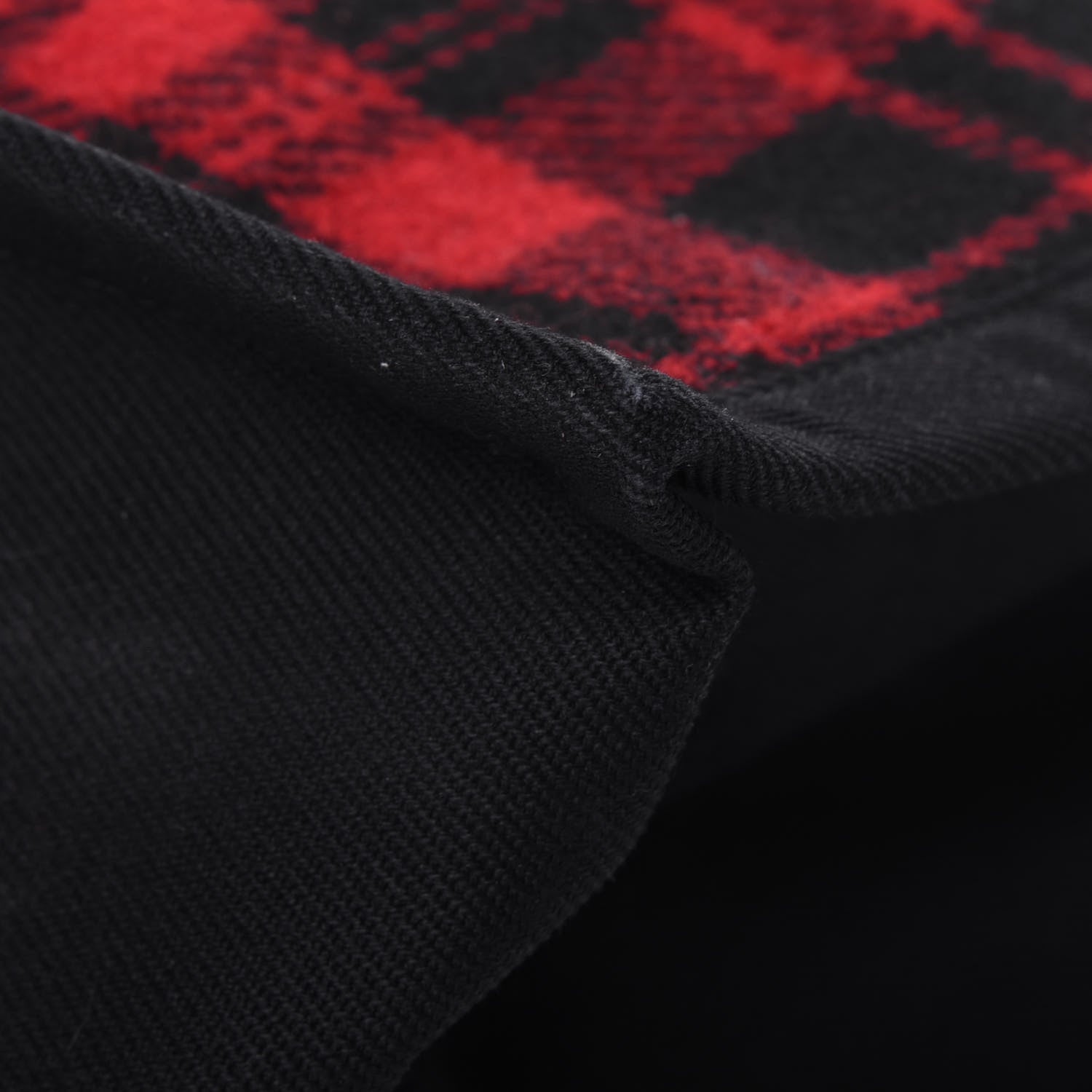 Saint Laurent Wool Tartan Rive Gauche Noe Tote Red Black 13 of 16