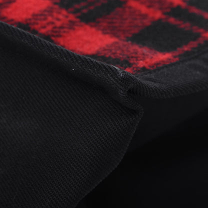 Saint Laurent Wool Tartan Rive Gauche Noe Tote Red Black 13 of 16