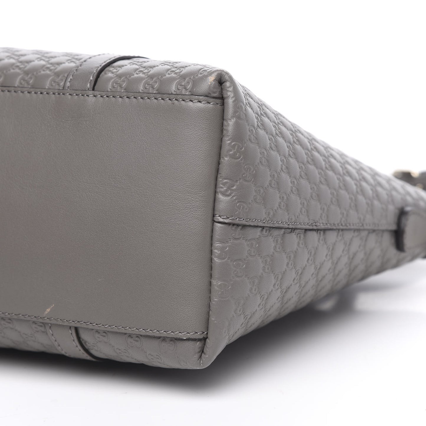 Soft Microguccissima Small Zippered Satchel Loess