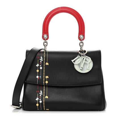 Christian Dior Smooth Calfskin Small Tri-Color Be Dior Flap Black Red White 1 of 17