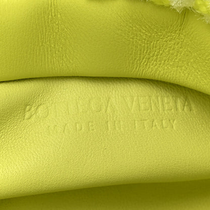 Bottega Veneta Boucle The Pouch Chain Seagrass White Chalk 6 of 9