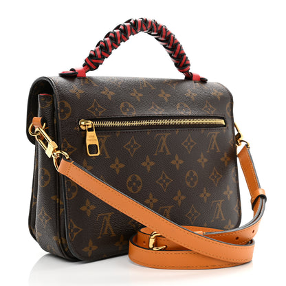 Louis Vuitton Monogram Braided Pochette Metis Coquelicot 3 of 14