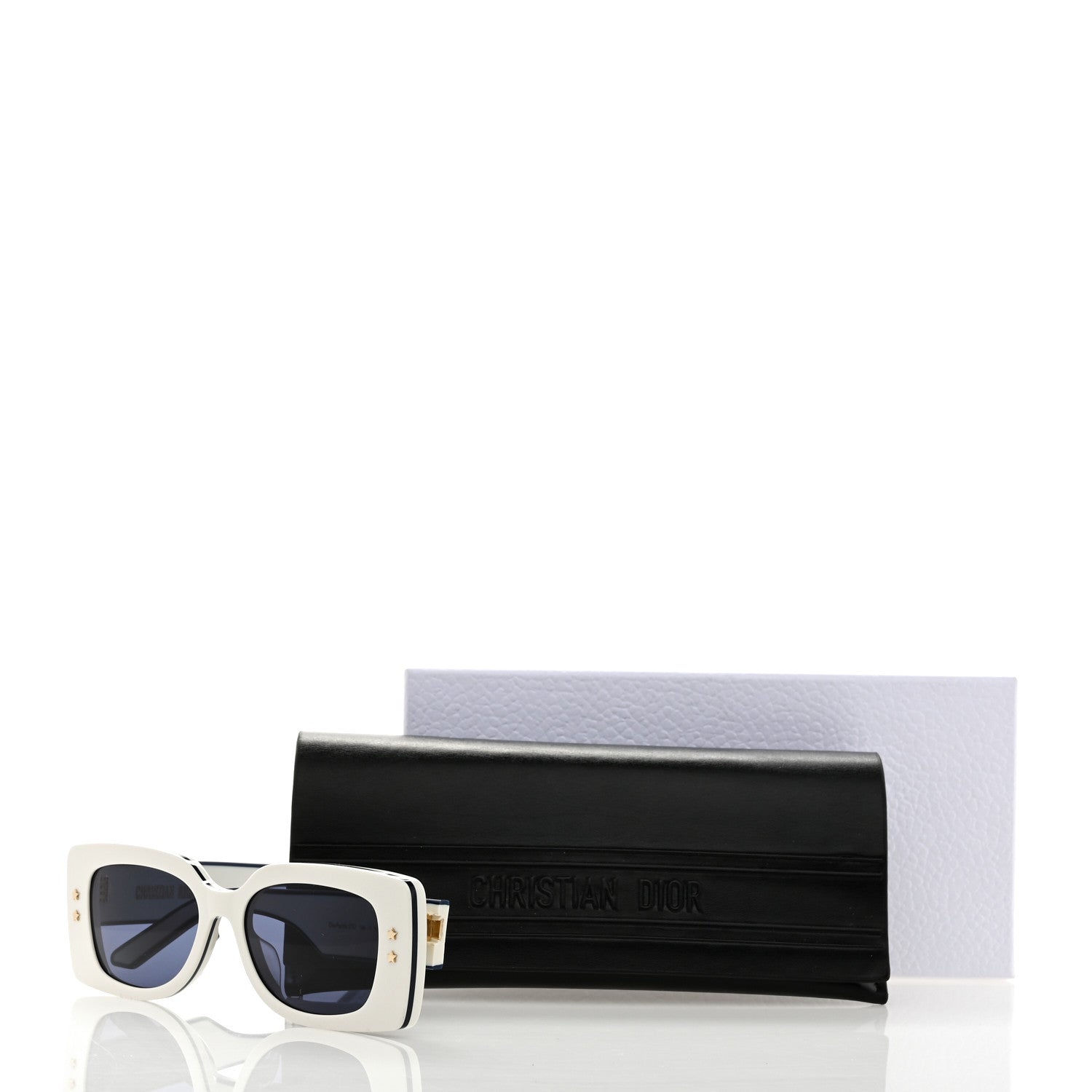 Christian Dior Diorpacific S1U Square Sunglasses White Blue