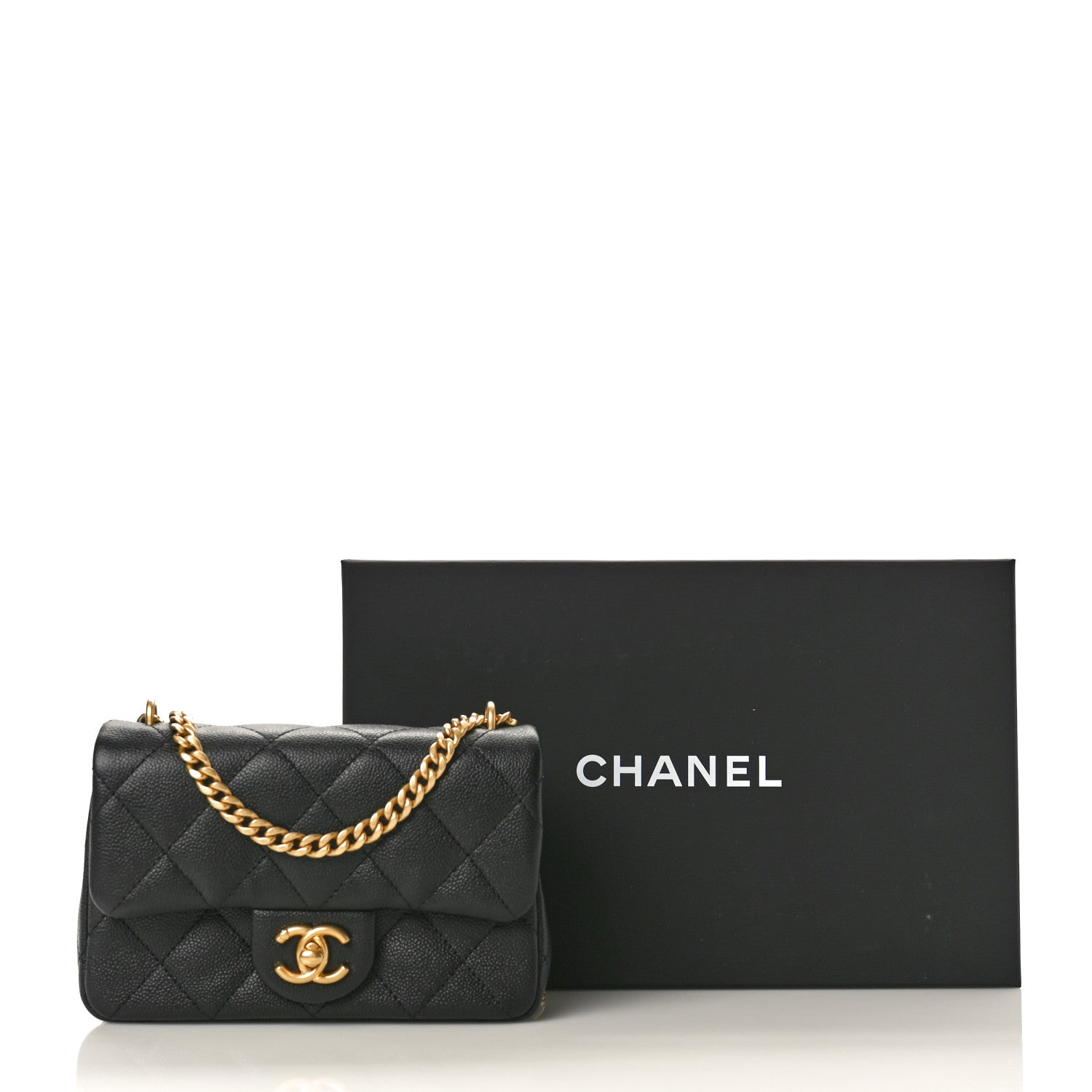 Chanel Caviar Quilted Mini Sweetheart Rectangular Flap Black 11 of 11
