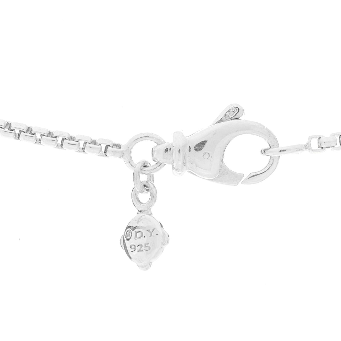 Sterling Silver Blue Topaz Sapphire 8mm Petite Cerise Pendant Necklace