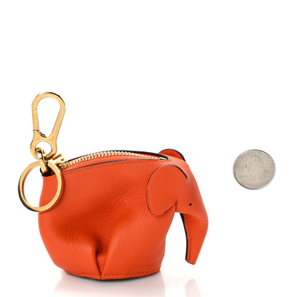 Loewe Calfskin Elephant Charm Orange 2 of 6