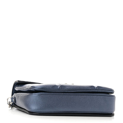 Louis Vuitton Metallic Empreinte Monogram Giant Pochette Metis Navy Nacre 4 of 9