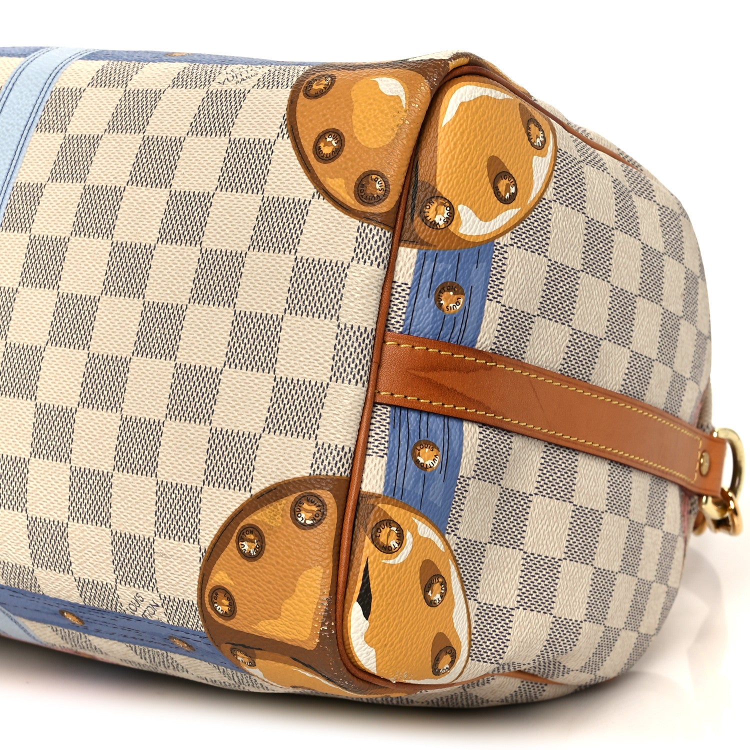 Louis Vuitton Damier Azur Summer Trunks Speedy Bandouliere 30