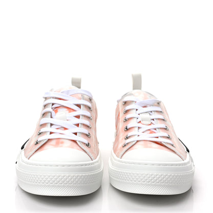 Christian Dior Technical Canvas Oblique Oblique Mens B23 Low Top Sneakers 44 White Orange 2 of 8