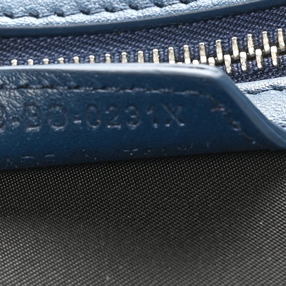 Christian Dior Calfskin Perforated Oblique Galaxy Marsupio World Tour Pelle Sling Navy Blue 7 of 10