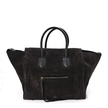 Celine Suede Large Phantom Luggage Anthracite 1 of 10