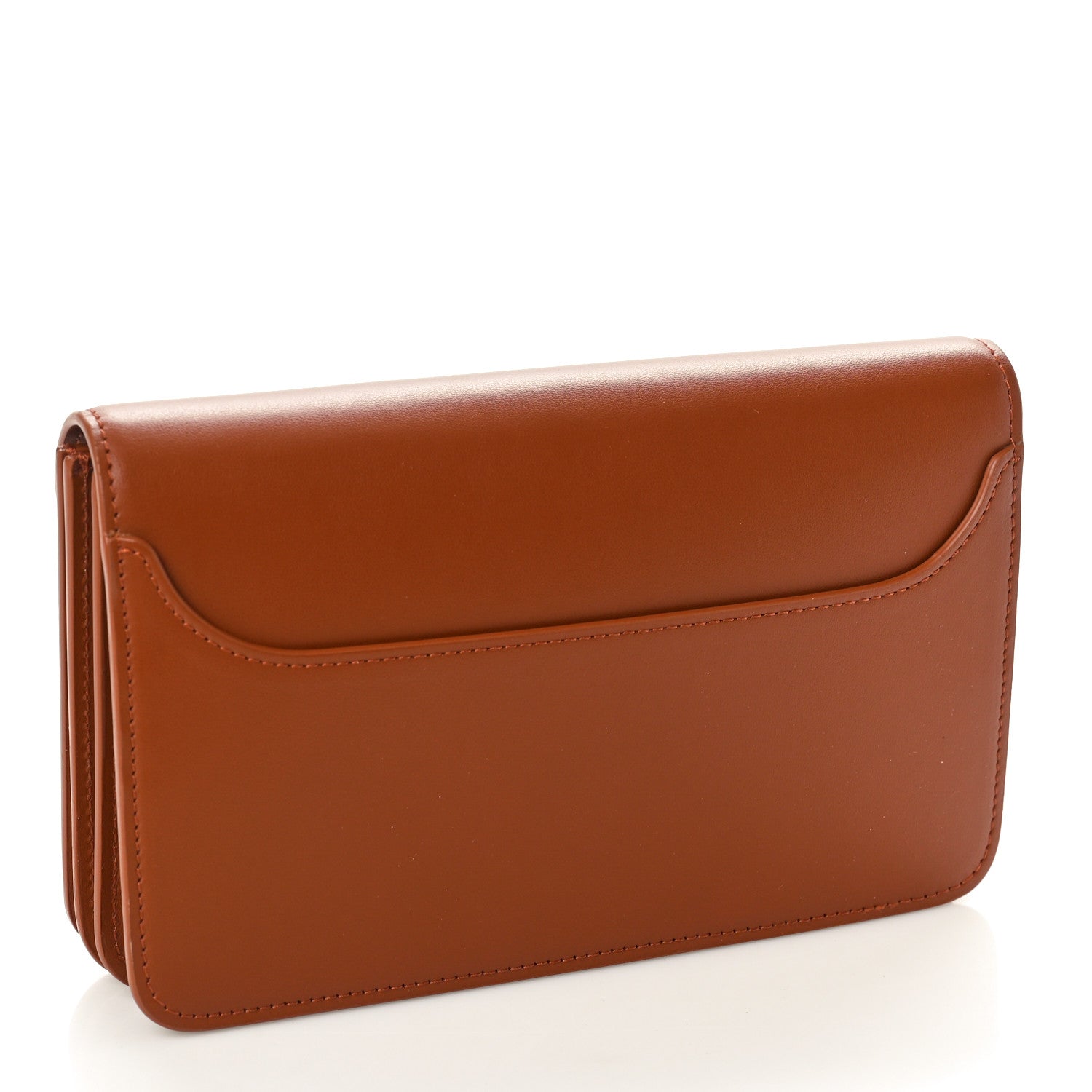 Lanvin Calfskin Concerto Clutch Wallet Tan 3 of 7