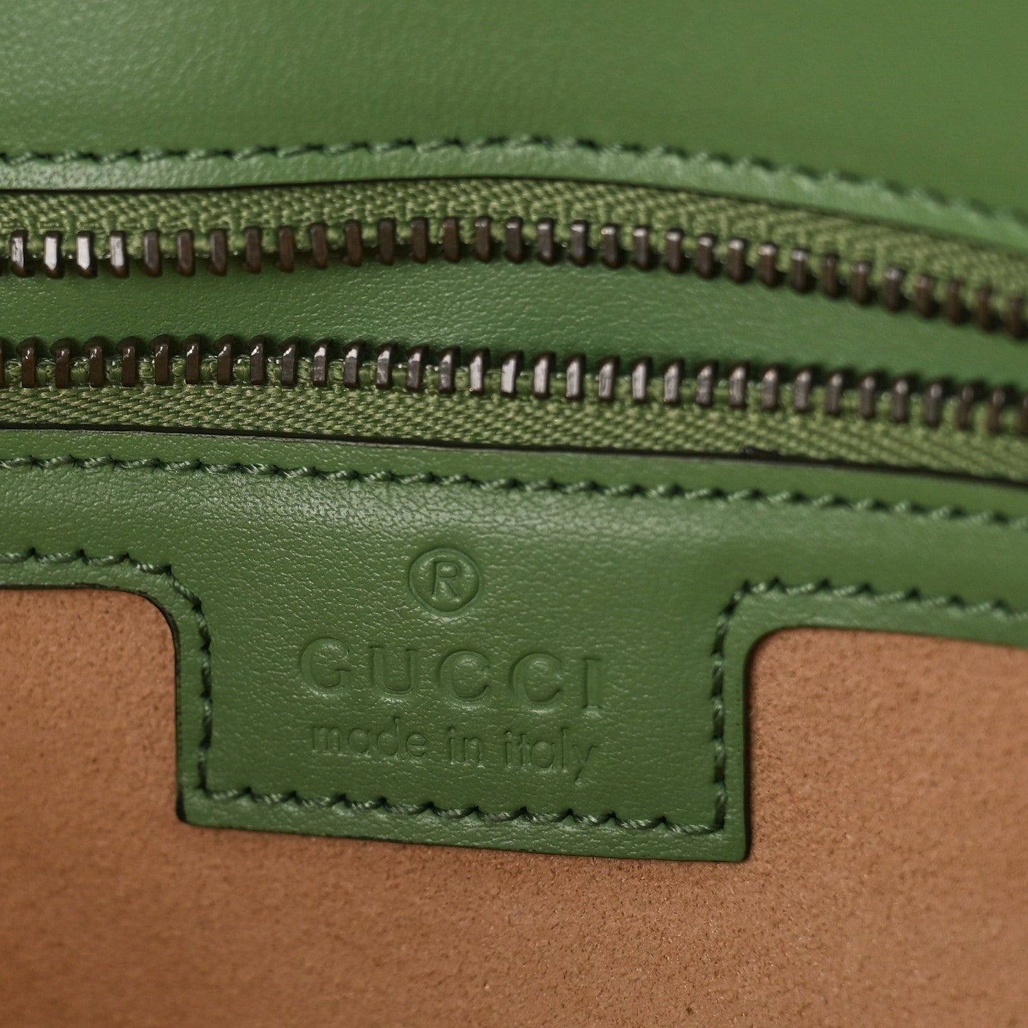 Gucci Calfskin Matelasse Small GG Marmont Shoulder Bag Salamander Green 6 of 8
