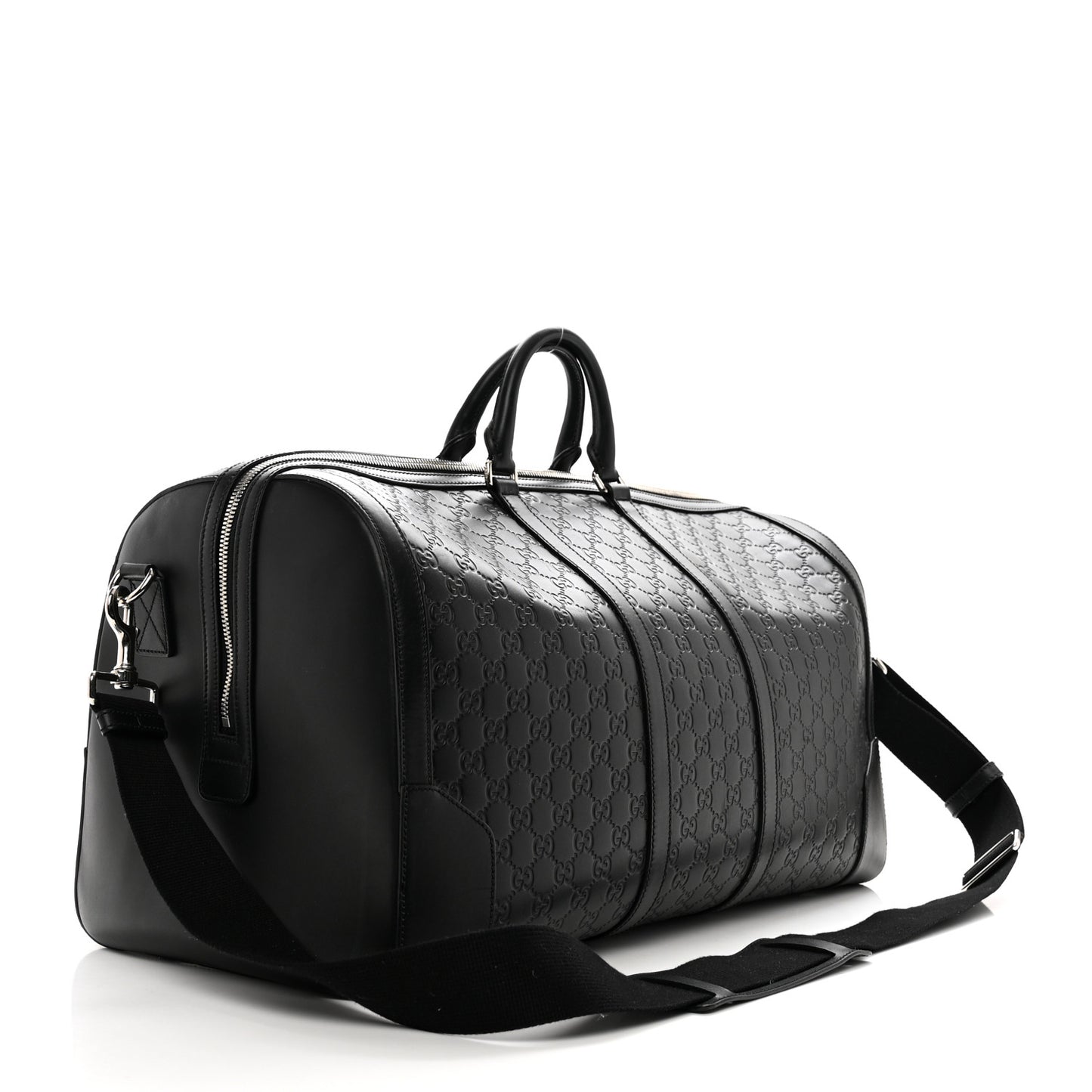 Guccissima Signature Large Duffle Black