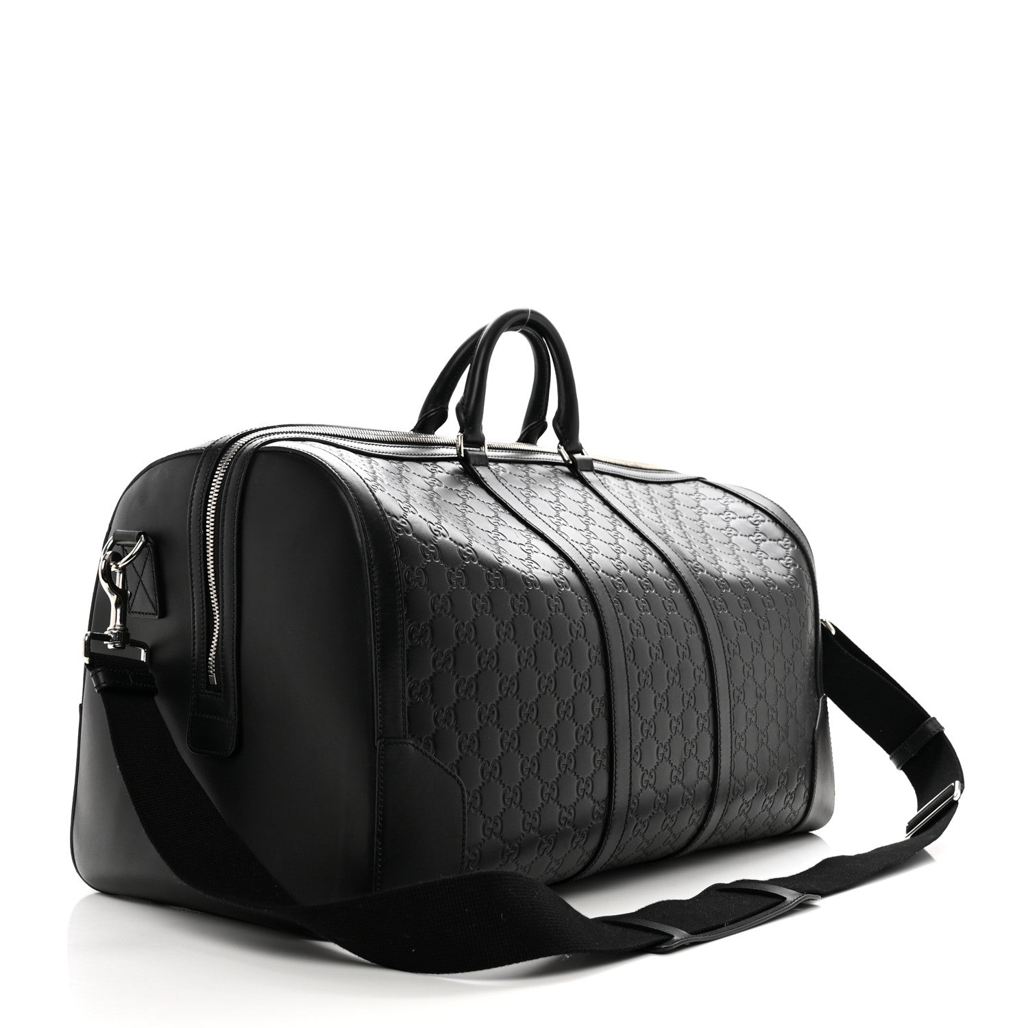 Gucci Guccissima Signature Large Duffle Black 2 of 11