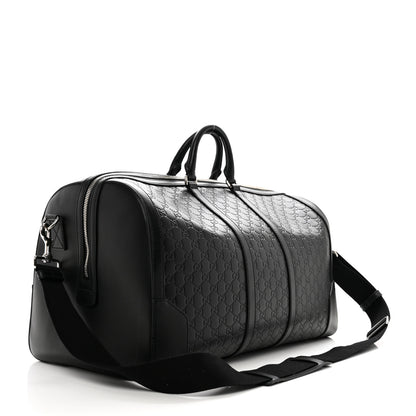 Gucci Guccissima Signature Large Duffle Black 2 of 11