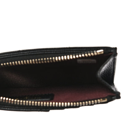 Chanel Caviar Quilted Flap Zip Card Holder Black 4 of 10