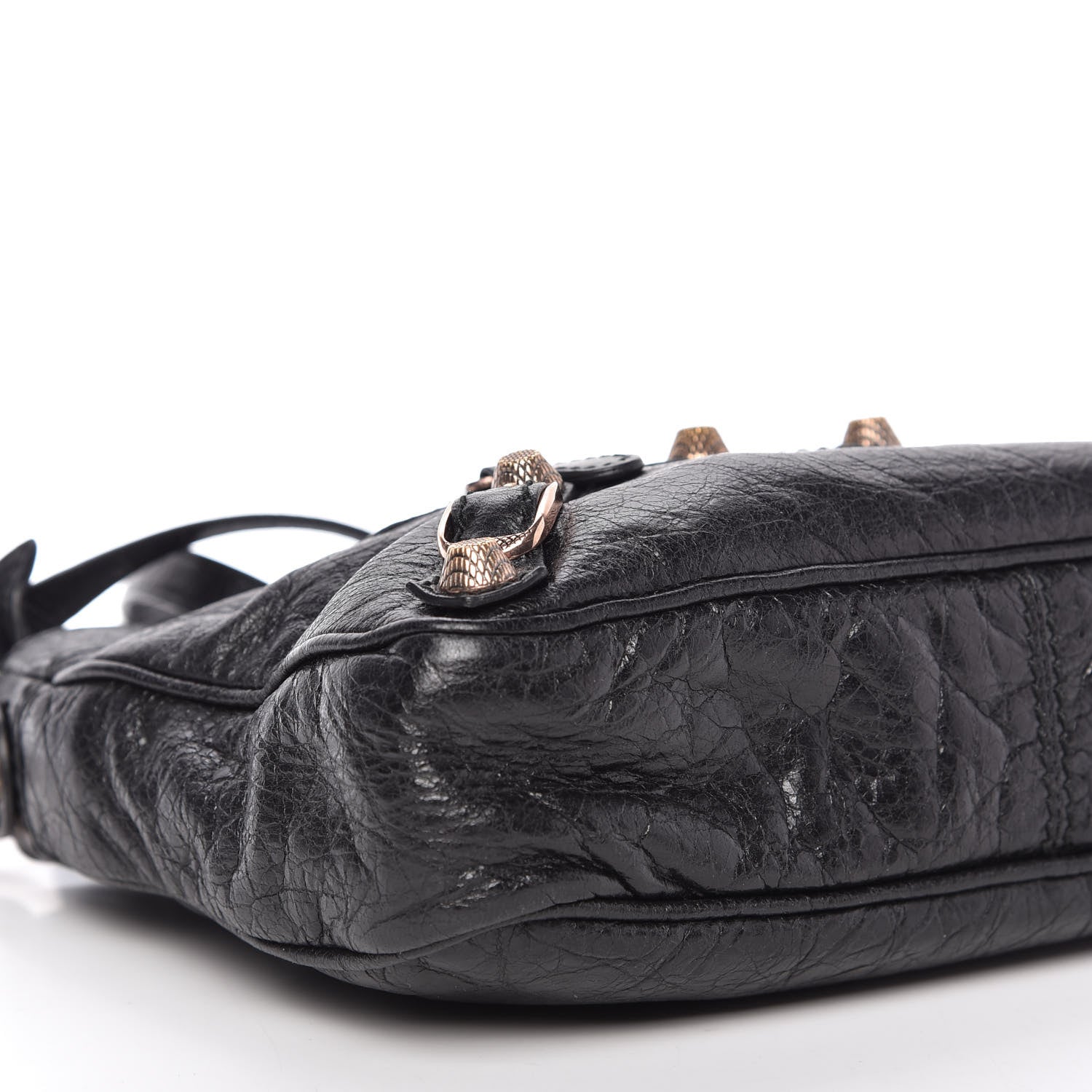 Balenciaga Agneau Giant 12 Rose Gold Hardware Hip Black 6 of 9