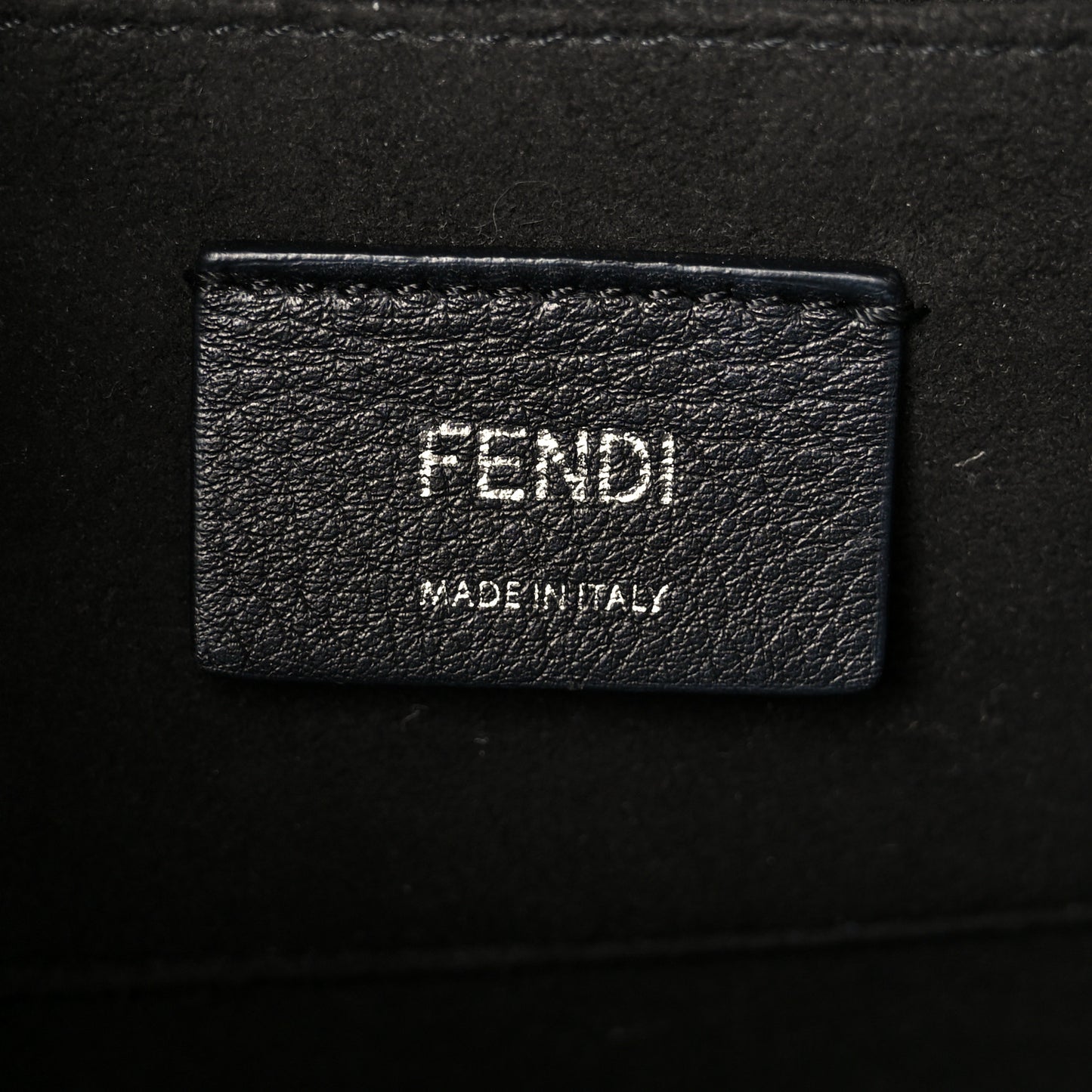 Vitello Century Velvet F is Fendi FF Small Kan I Shoulder Bag Black Tobacco