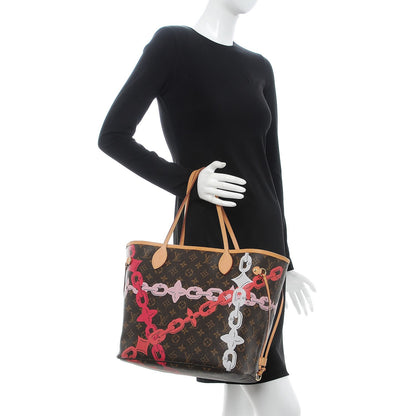 Louis Vuitton Monogram Bay Neverfull MM Rose Ballerine Poppy 2 of 9