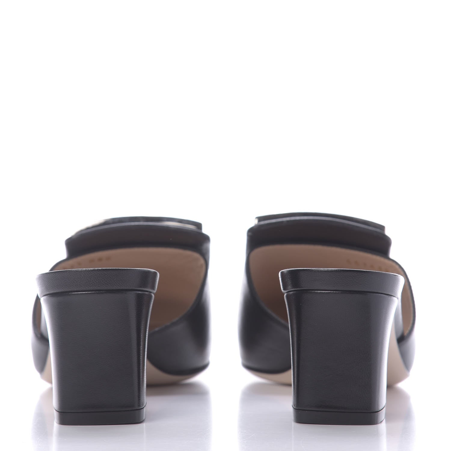 Gucci Malaga Kid Crystal Square G Madelyn 60mm Mules 37.5 Black 7 of 14