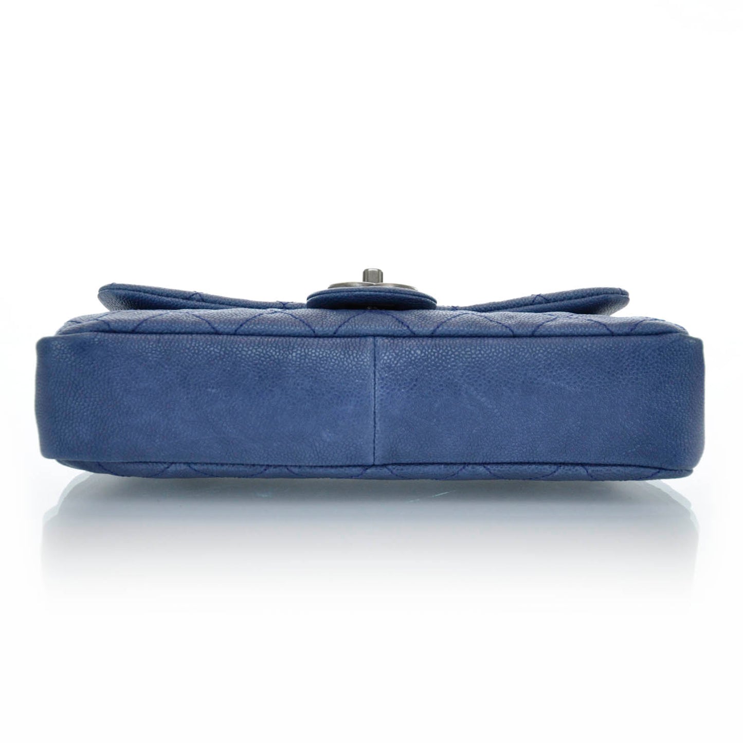 Caviar Quilted Medium Simply CC Flap Blue
