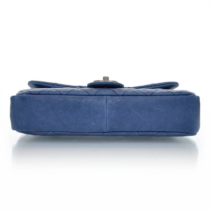 Chanel Caviar Quilted Medium Simply CC Flap Blue 6 of 12