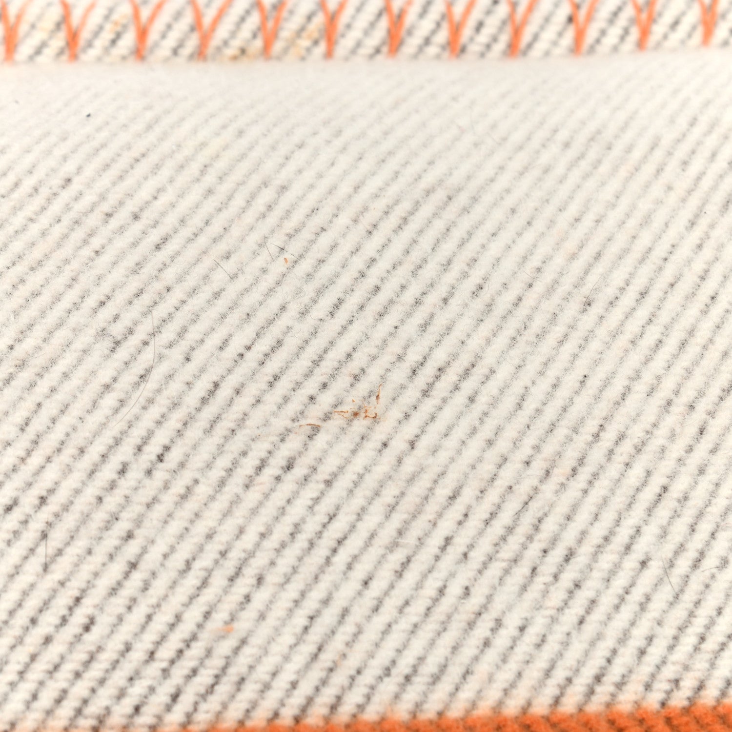 Hermes Wool Cashmere Avalon Pillow PM Ecru Potiron 4 of 4