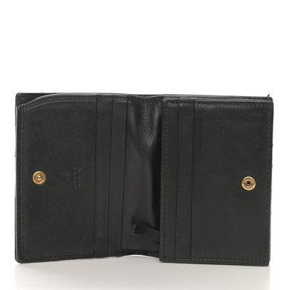 Gucci Calfskin Matelasse GG Marmont Card Case Wallet Black 5 of 10