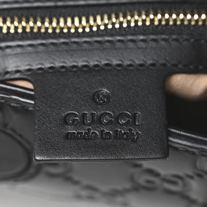 Gucci Guccissima Linea A Foldover Tote Black 6 of 10