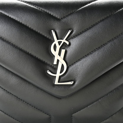 Saint Laurent Calfskin Y Quilted Monogram Small Loulou Chain Satchel Black 10 of 10