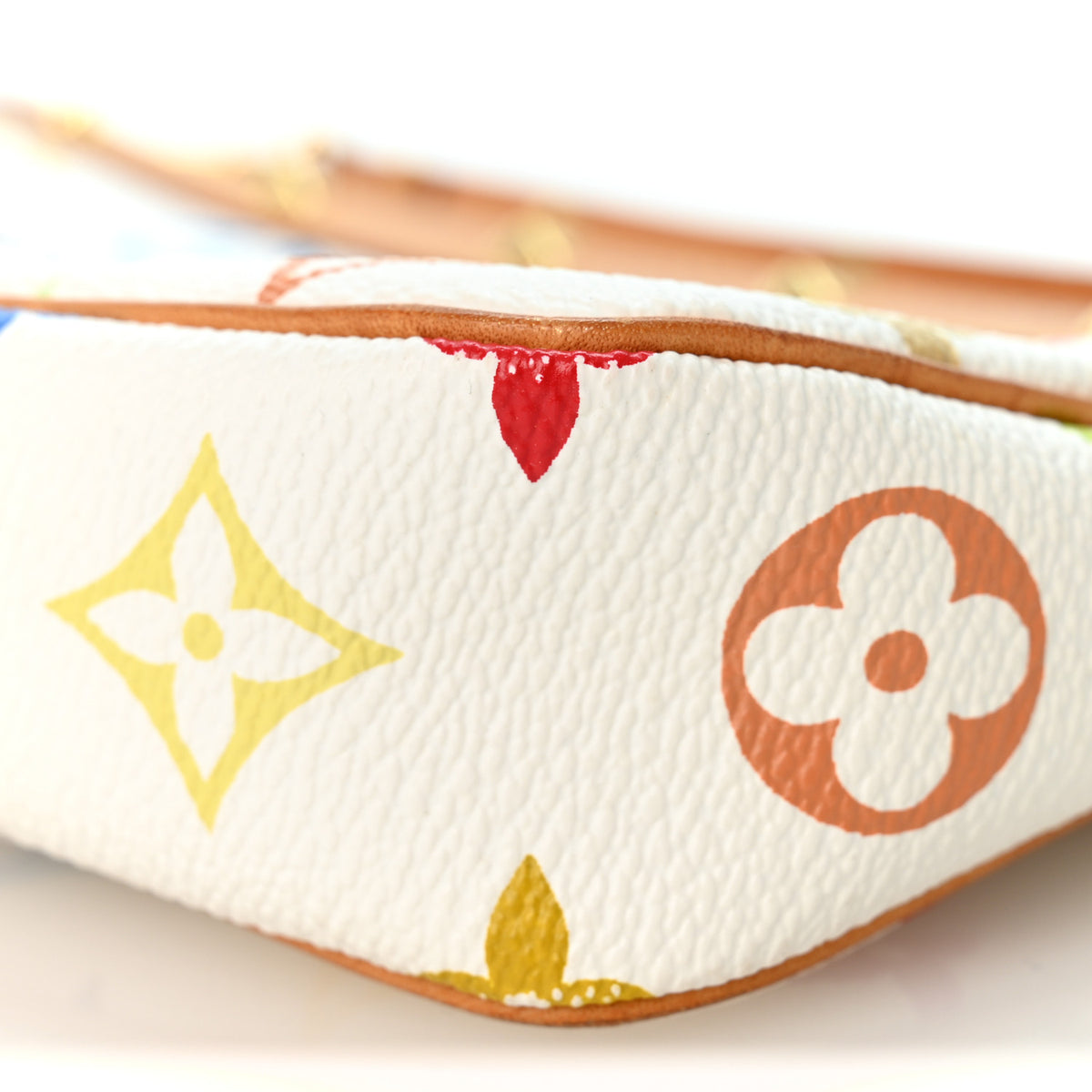 Monogram Multicolor Pochette Accessories White