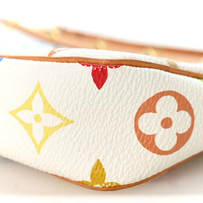 Louis Vuitton Monogram Multicolor Pochette Accessories White 10 of 11