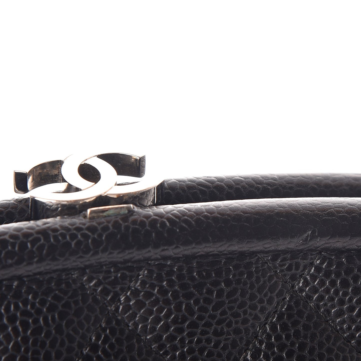 Caviar Quilted Timeless Clutch Black