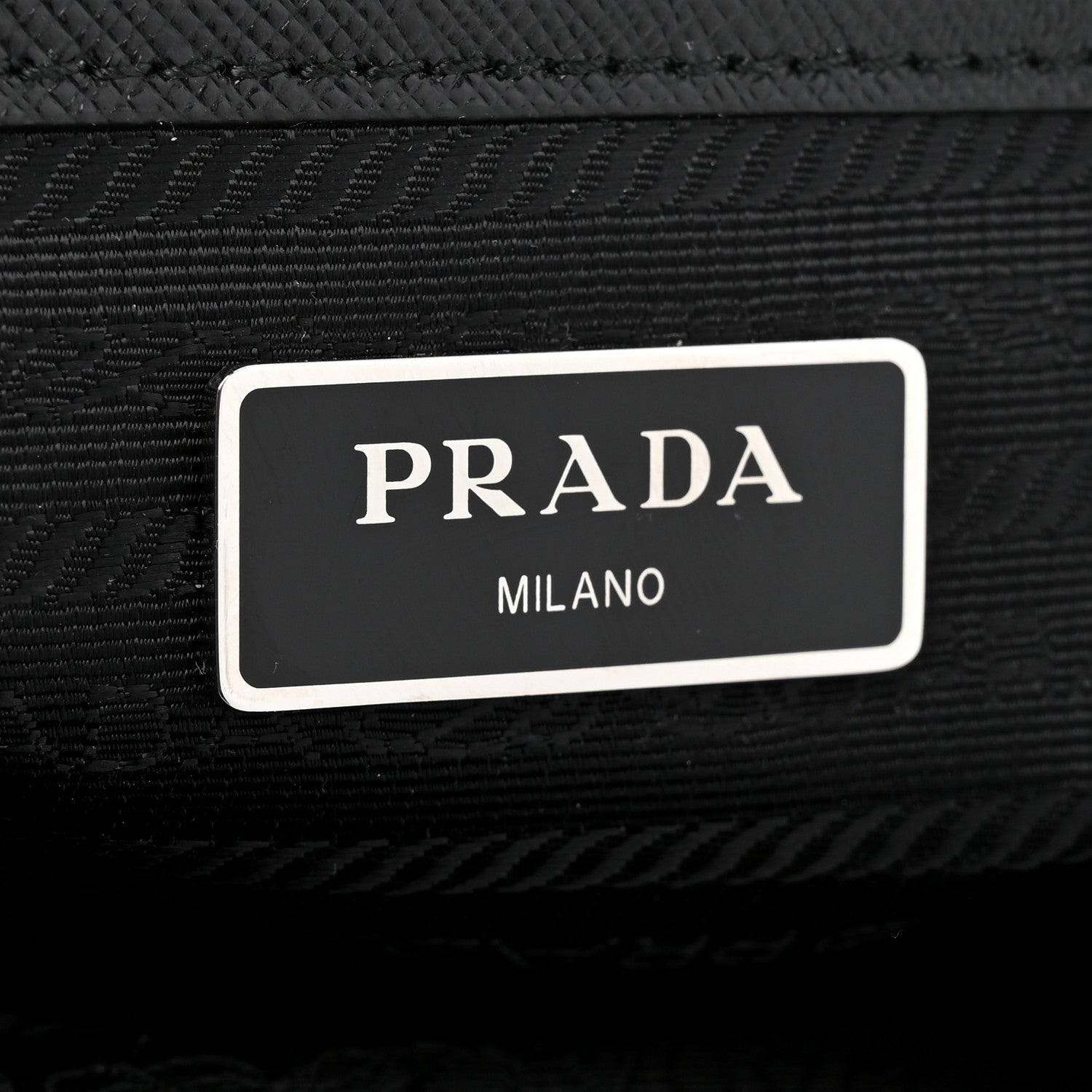 Prada Tessuto Nylon Saffiano Small Backpack Black 6 of 9