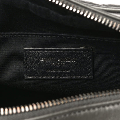Saint Laurent Calfskin Matelasse Monogram Lou Camera Bag Sea Pebble 6 of 18
