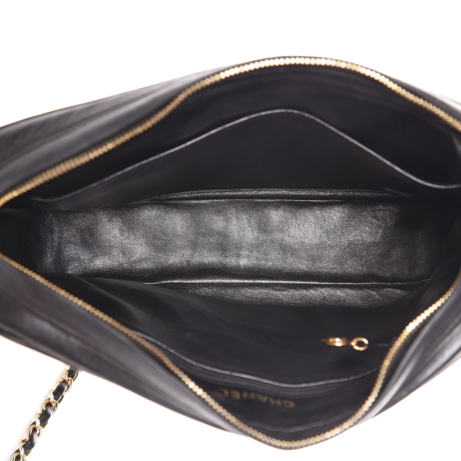 Chanel Lambskin Quilted Flap Camera Case Black 5 of 8