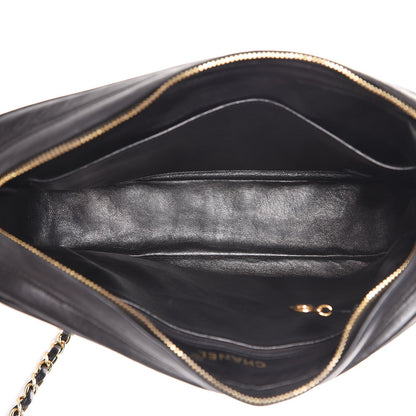 Chanel Lambskin Quilted Flap Camera Case Black 5 of 8