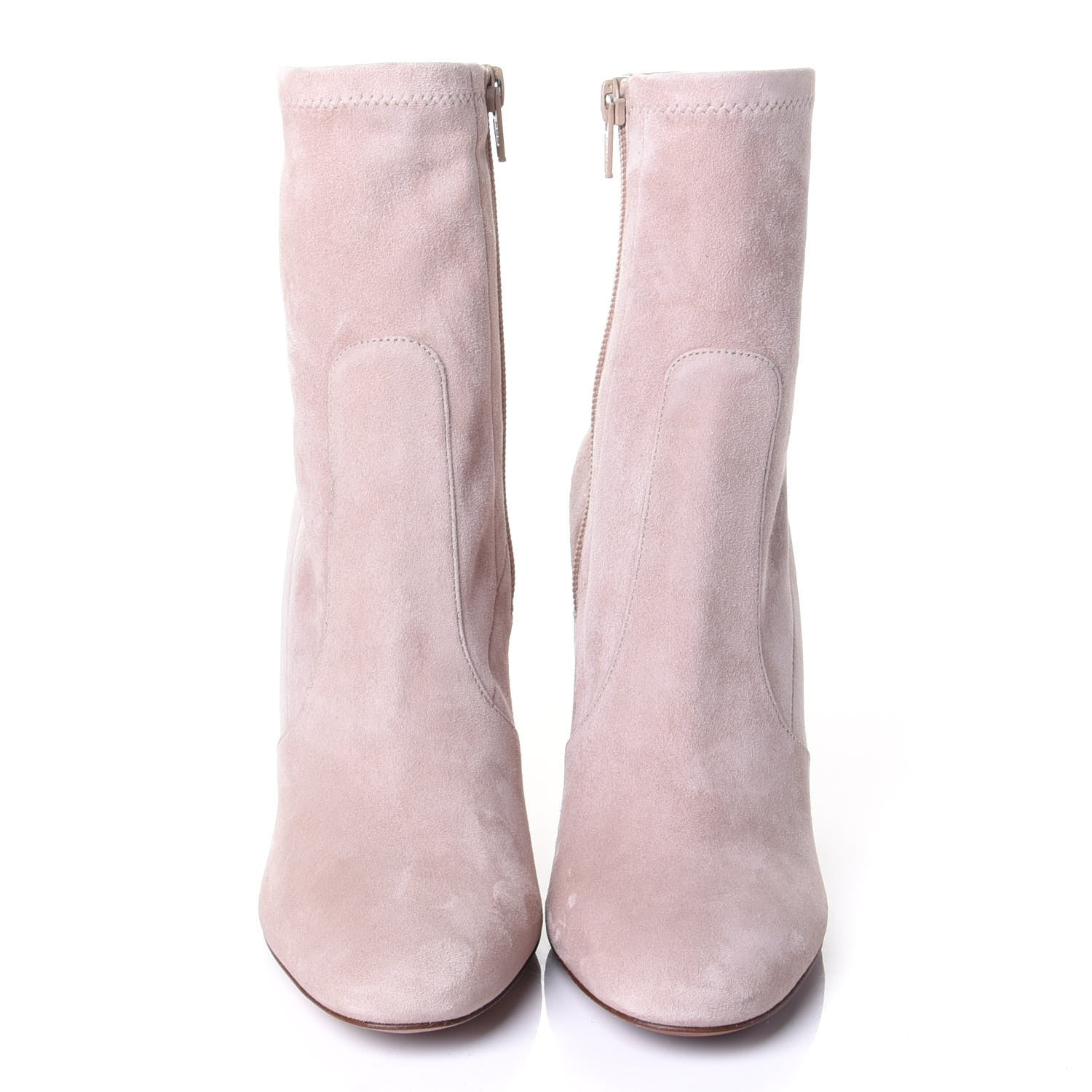Valentino Garavani Suede Stretch 100mm Ankle Boots 36 Cipria 5 of 10