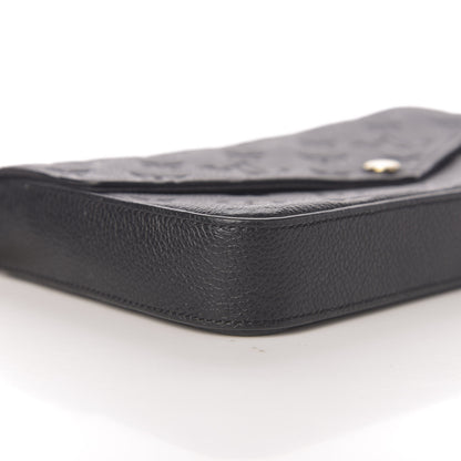 Louis Vuitton Empreinte Pochette Felicie Chain Wallet Black 8 of 11