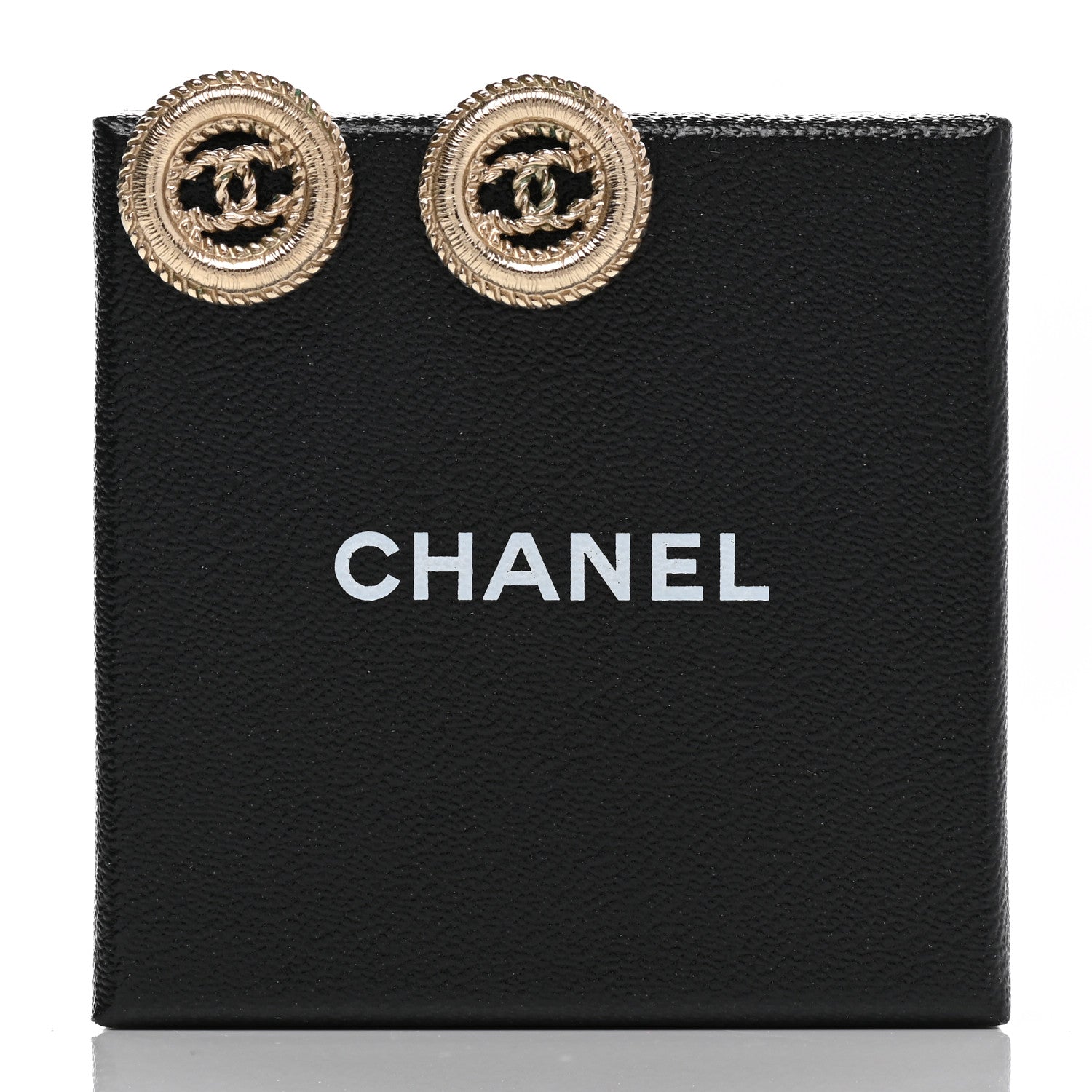 Chanel Twisted CC Earrings Light Gold 5 of 5