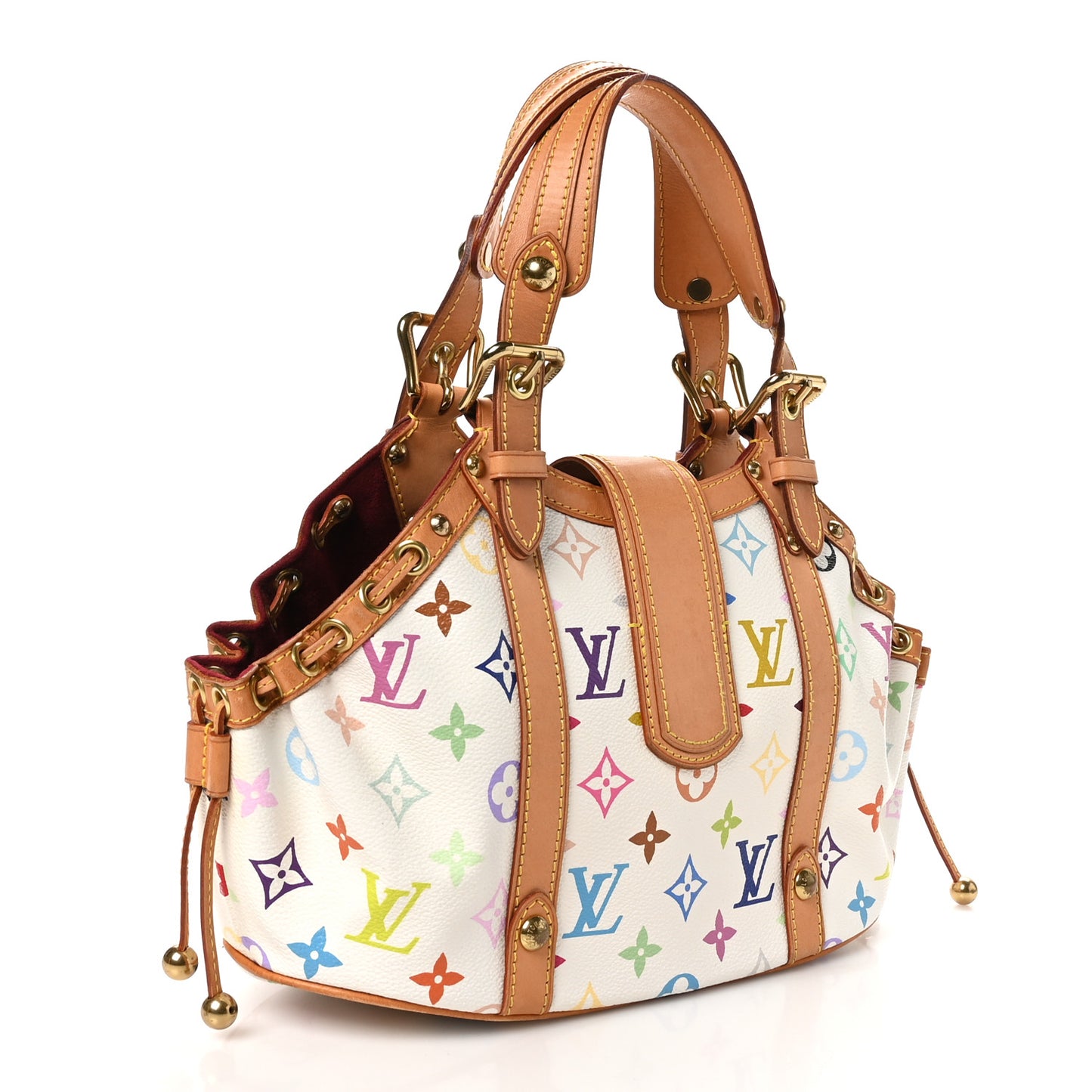 Monogram Multicolor Theda GM White