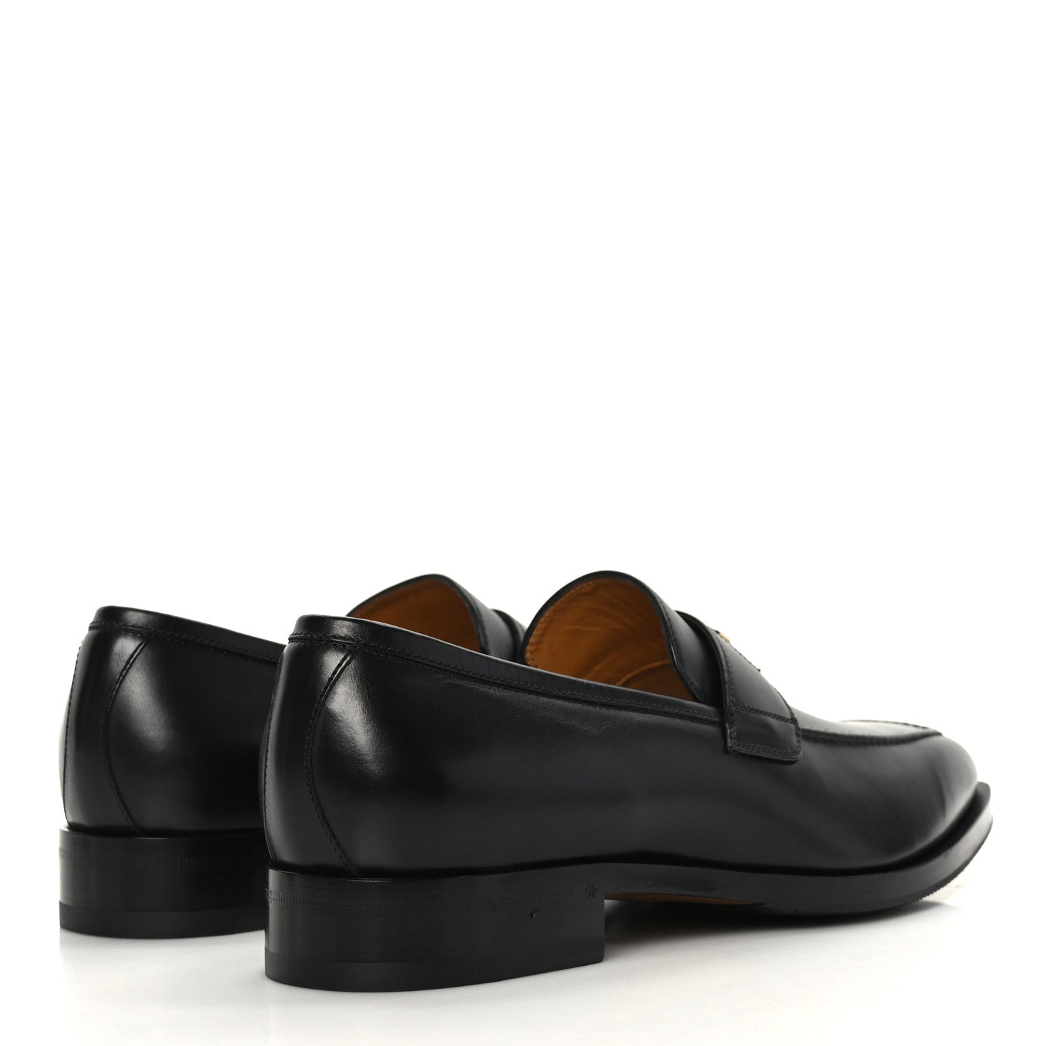Gucci Calfskin Mens Interlocking Loafer 7.5 Black 4 of 8