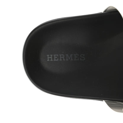 Hermes Calfskin Womens Chypre Sandals 36 White 7 of 10