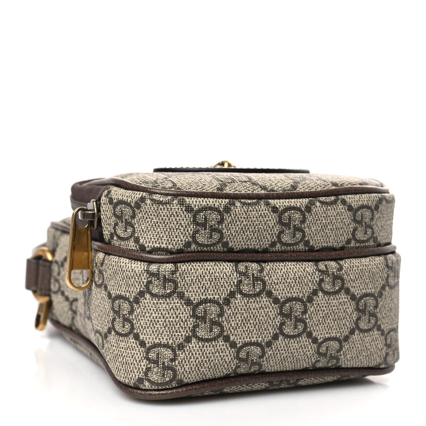 GG Supreme Monogram Mini Neo Vintage Double Zip Messenger Bag Beige New Acero Crop
