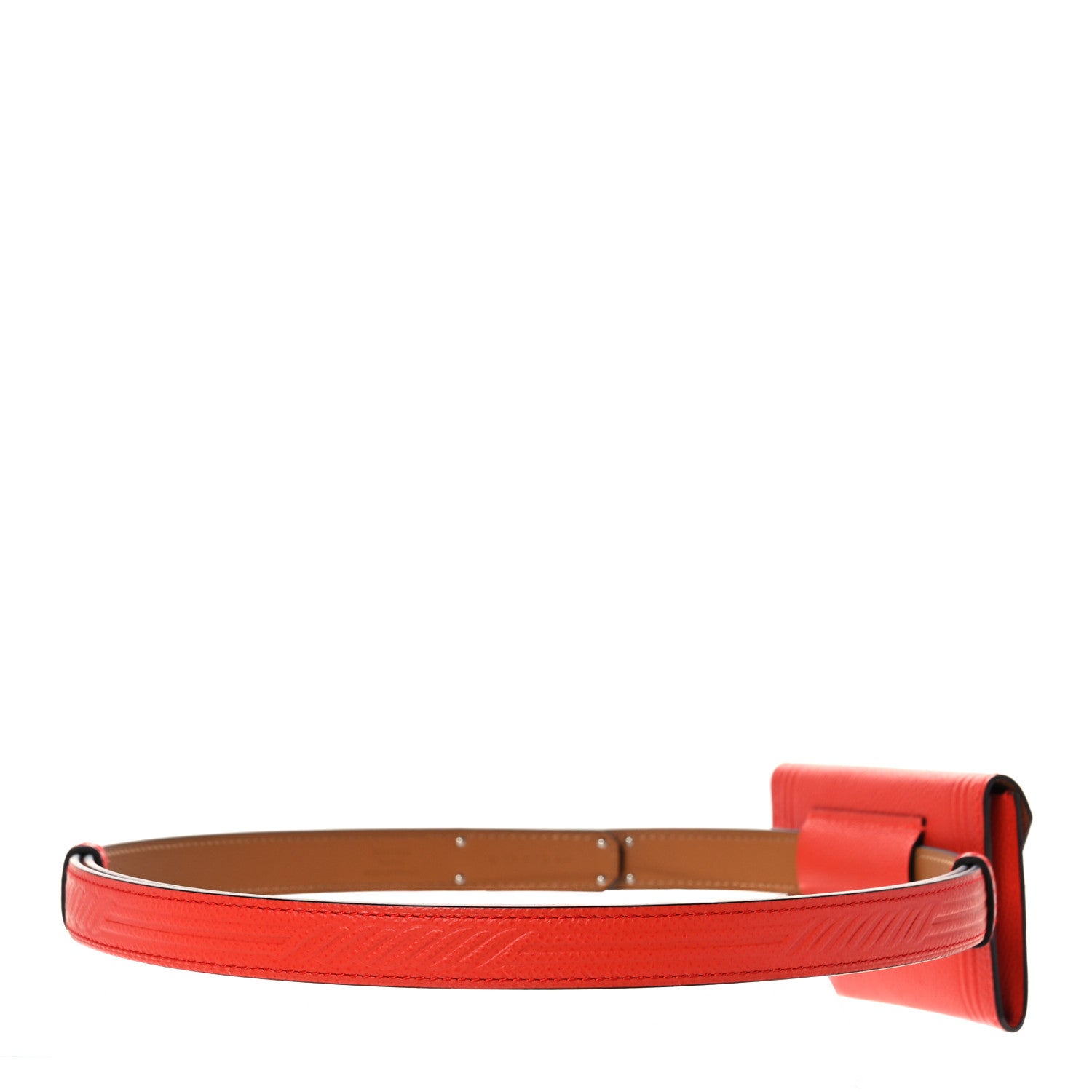 Hermes Epsom Quadrige Kelly Pocket 18 Belt Capucine 2 of 6