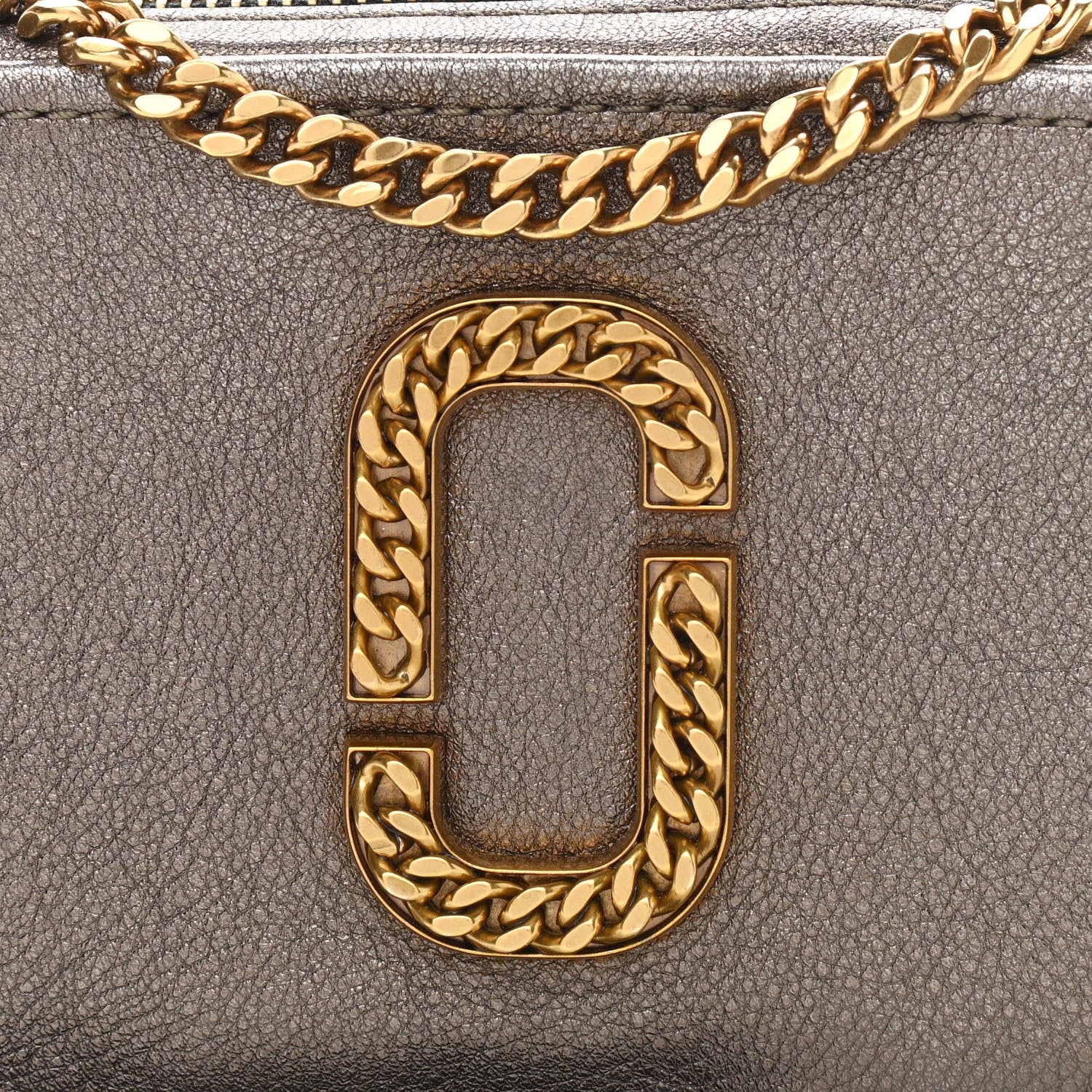 Marc Jacobs Metallic Grained Calfskin Glam Shot Crossbody Bronze 8 of 11